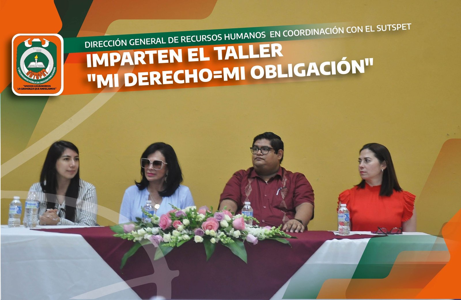 DIRECCIÓN GENERAL DE RECURSOS HUMANOS EN COORDINACIÓN CON EL SUTSPET IMPARTEN EL TALLER «MI DERECHO=MI OBLIGACIÓN»