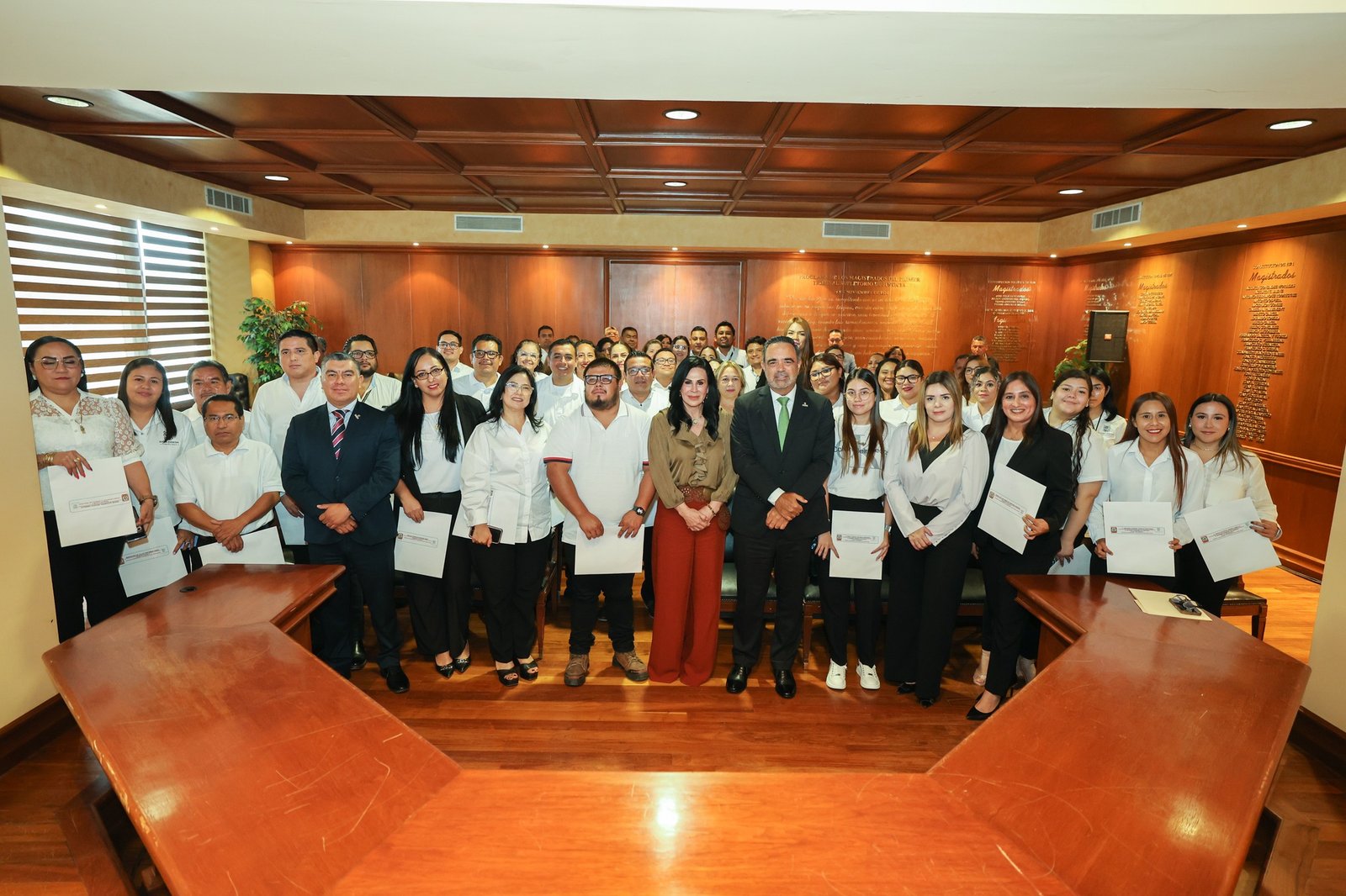 ENTREGA DE BASES SINDICALES A LOS TRABAJADORES DEL SUPREMO TRIBUNAL DE JUSTICIA DEL ESTADO DE TAMAULIPAS